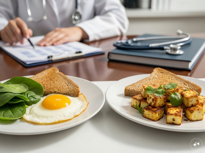 সিদ্ধান্ত তাহলে কী?একটা কথা শুধু ভুললে চলবে না! এই প্রতিবেদনে শুধুমাত্র সাধারণ কিছু তথ্য দেওয়া হল, অতএব এটিকে চিকিৎসাগত পরামর্শ হিসেবে বিবেচনা করা উচিত নয়। ব্রেকফাস্টে ডিম হোক বা পনির, শুরু করার আগে সব সময়েই ডাক্তারের সঙ্গে কথা বলে নেওয়া উচিত হবে। তিনিই শারীরিক অবস্থার পরিপ্রেক্ষিতে কোনটা খেলে ভাল হয়, তা ঠিক করে দিতে পারবেন।