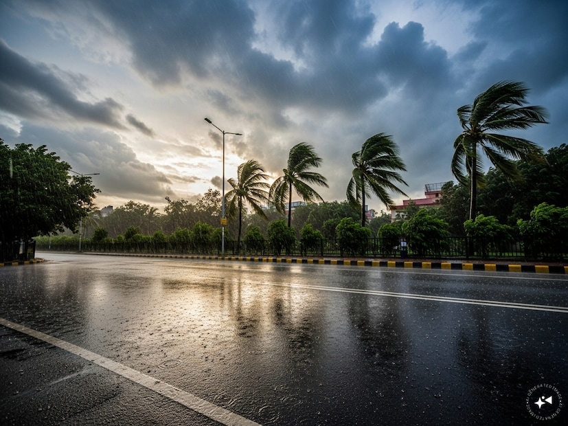 দক্ষিণবঙ্গে আজ আংশিক মেঘলা আকাশ। কলকাতা, উত্তর ও দক্ষিণ ২৪ পরগনা, পূর্ব মেদিনীপুর, হাওড়া ও নদিয়া জেলায় বিক্ষিপ্তভাবে বজ্রবিদ্যুৎসহ হালকা থেকে মাঝারি বৃষ্টি হতে পারে। সঙ্গে ঘণ্টায় ৩০ থেকে ৪০ কিলোমিটার বেগে দমকা হাওয়া বইবে।