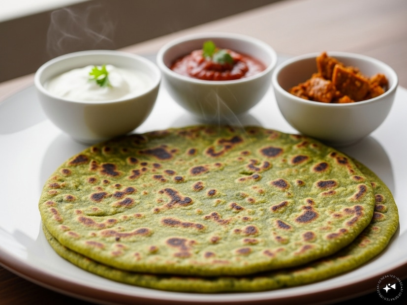  ৬. পালং পরোটা (Spinach Paratha)সবচেয়ে জনপ্রিয় পালং পদগুলোর একটি। গমের আটা মেখে তাতে পালংয়ের পেস্ট বা কুচি মিশিয়ে নিন। নরম সবুজ পরোটা তৈরি করে পরিবেশন করুন দই, চাটনি বা আচার দিয়ে।