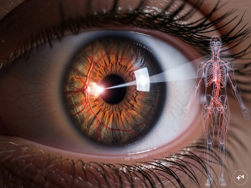 চোখের রেটিনা আমাদের শরীরের ভাস্কুলার সিস্টেম বা রক্তনালীগুলির প্রতিফলন। তাই চোখের নানা সূক্ষ্ম পরিবর্তনই অনেক সময় ইঙ্গিত দেয় কার্ডিওভাসকুলার রোগ, উচ্চ রক্তচাপ কিংবা স্ট্রোকের সম্ভাবনা সম্পর্কে। টাইমস অফ ইন্ডিয়া-তে প্রকাশিত এক প্রতিবেদনে বলা হয়েছে, চোখে দেখা দেওয়া কিছু নির্দিষ্ট সমস্যা — যেমন Hypertensive Retinopathy, Retinal Vein Occlusion, এবং Hollenhorst Plaques — প্রায়শই ইঙ্গিত দেয় যে, শরীরের রক্তনালীতে অস্বাভাবিকতা তৈরি হয়েছে।