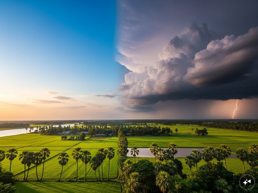 আগামীকাল সোমবার এবং মঙ্গলবার দক্ষিণবঙ্গে থাকবে শুষ্ক ও পরিষ্কার আবহাওয়া। তবে বুধবার থেকে শুক্রবারের মধ্যে উপকূলবর্তী জেলাগুলিতে ফের বজ্রবিদ্যুৎসহ বৃষ্টির সম্ভাবনা রয়েছে। পূর্বাভাস অনুযায়ী, বৃষ্টির সম্ভাবনা বেশি থাকবে উত্তর ও দক্ষিণ ২৪ পরগনা, পূর্ব ও পশ্চিম মেদিনীপুর এবং নদিয়া জেলায়।