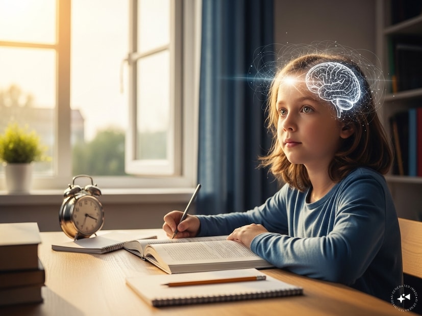 সময়মতো ঘুমনো ও উঠা শিশুদের মস্তিষ্ক সতেজ রাখে এবং প্রতিদিন একই সময়ে ঘুমোতে যাওয়া ও ওঠার ফলে শরীরের অভ্যন্তরীণ ঘড়ি নিয়ন্ত্রিত থাকে। সকালে মাত্র পনেরো মিনিটের রিভিশন মস্তিষ্ককে সক্রিয় করে এবং আগের শেখা বিষয়গুলি সহজে মনে রাখতে সাহায্য করে। প্রতিদিন নির্দিষ্ট সময়ে পড়ার অভ্যাস গড়ে তুললে সেই সময়ে তাদের মস্তিষ্ক স্বাভাবিকভাবে পড়ার মোডে চলে আসে এবং দেরি করার প্রবণতা কমে।