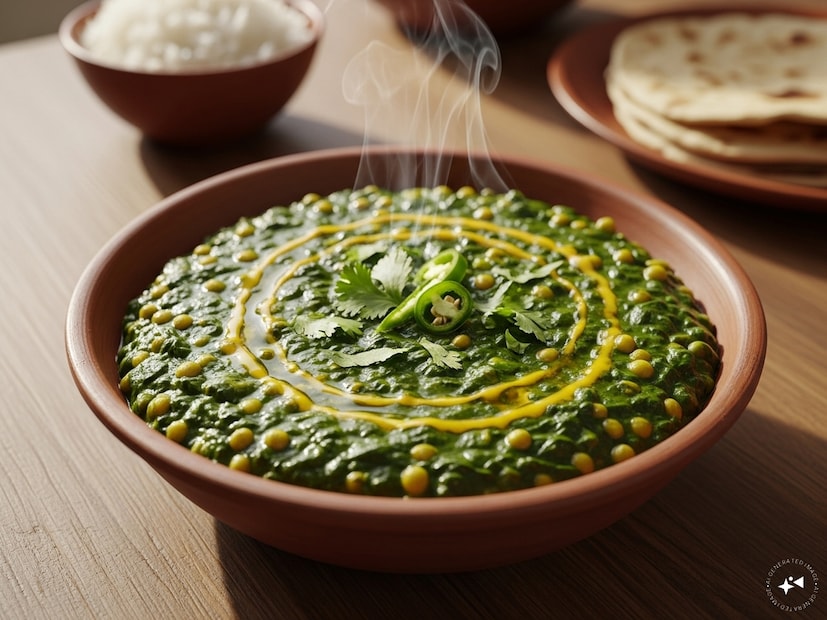  ৪. পালং ডাল (Spinach Dal)মুগ বা মসুর ডালের সঙ্গে কুচানো পালং রান্না করে তৈরি হয় এই আরামদায়ক ভারতীয় পদ। অল্প মশলায় রান্না করলেই যথেষ্ট। ভাত বা রুটি দুয়ের সঙ্গেই দারুণ যায়।