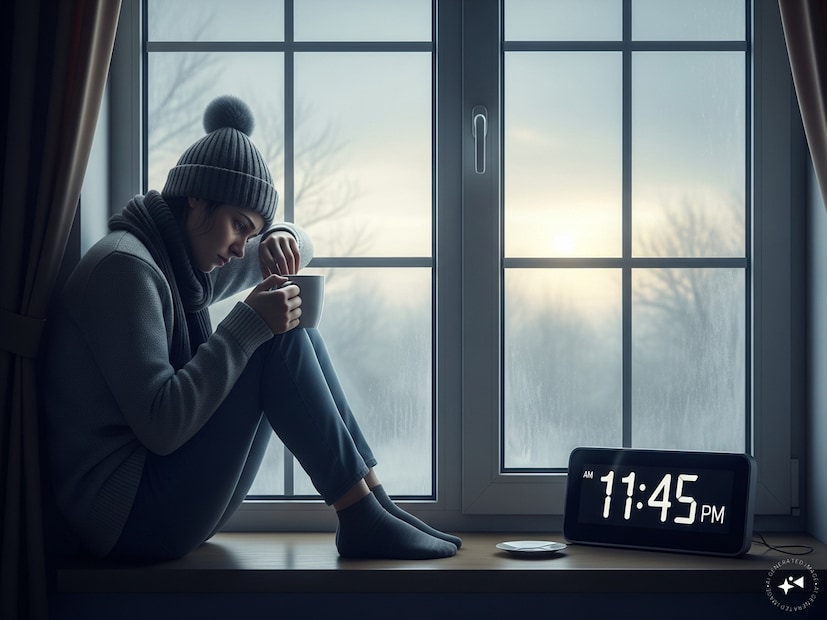 ঘুম–জাগরণের ছন্দ ও শীতকালীন সমস্যাAster RV Hospital, Bangalore-এর সিনিয়র ক্লিনিক্যাল নিউট্রিশনিস্ট আদিতি প্রসাদ আপ্তে জানান— “ভিটামিন–ডি স্বাভাবিক ভাবে তৈরির সবচেয়ে কার্যকর সময় সকাল ১০টা থেকে দুপুর ৩টার মধ্যে, যখন UVB রশ্মি তীব্র এবং ছায়া সবচেয়ে ছোট।” দেরি করে ঘুম থেকে উঠলে এই গুরুত্বপূর্ণ সময় কমে যায়। শীতকালে দিন ছোট হয়—ফলে সমস্যা আরও বাড়ে। তিনি আরও বলেন, দেরিতে ওঠার ফলে সার্কাডিয়ান রিদম বা শরীরের জৈবিক ঘড়ি বিঘ্নিত হয়—যার ফল কম শক্তি, ক্লান্ত ভাব, খারাপ মুড, ধীরে পেশি–রিকভারি—সবই, যা ভিটামিন–ডি ঘাটতির সঙ্গে যুক্ত।