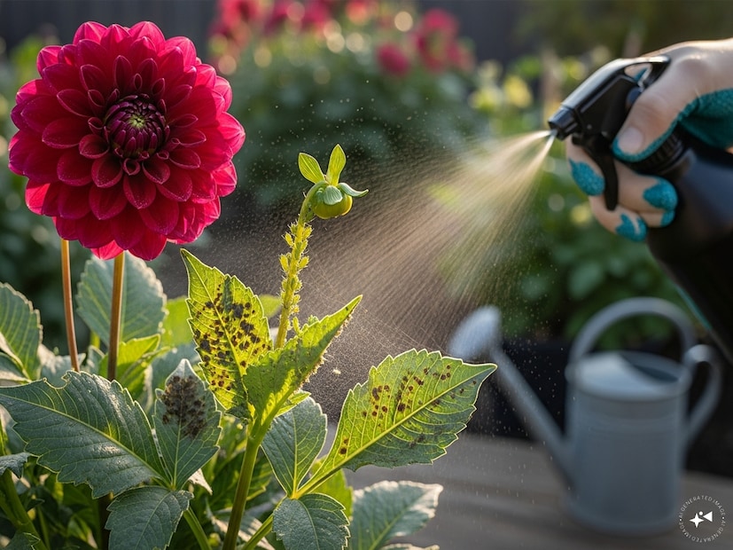 ডালিয়া যেমন সুন্দর ফুল দেয় ঠিক তেমনি প্রয়োজন বেশ পরিচর্যাও। তবে এই গাছের সঠিক পরিচর্যা না হলে সহজেই নষ্ট হয়ে যেতে পারে। ডালিয়ায় কিছু কিছু সময় পাতায় ছত্রাক ঘটিত রোগ দেখা যায়। ডালিয়ার গাছে জাব পোকা, থ্রিপস ও মাকড়ের আক্রমনে বেশি ক্ষতি করে থাকে। জাব পোকা ও থ্রিপস দমনের জন্য মাত্রানুযায়ী রাসায়নিক কীটনাশক জলের সঙ্গে মিশিয়ে সন্ধ্যার সময় স্প্রে করতে হবে। এই গাছে মোটামুটি নিয়মিত জল দিতে হবে।