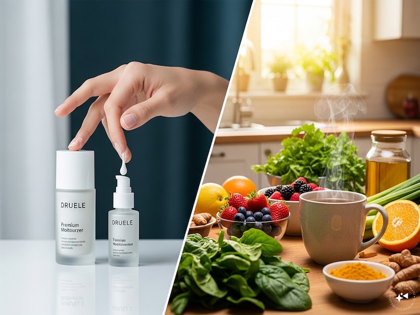 তাপমাত্রা কমে গেলে আর বাতাসে শুষ্কতা বাড়লে ত্বকই প্রথম আঘাতটা সহ্য করে — প্রাকৃতিক আর্দ্রতা হারায়, টানটান লাগে, আর উজ্জ্বলতা মিলিয়ে যায়। অনেকেই তখন ময়েশ্চারাইজার আর সিরামে ভরসা রাখেন, কিন্তু বিশেষজ্ঞদের মতে, আসল পুষ্টি শুরু হয় শরীরের ভেতর থেকে। আর আশ্চর্যের বিষয়, সেই সমাধান হয়তো লুকিয়ে আছে তোমার রান্নাঘরেই।