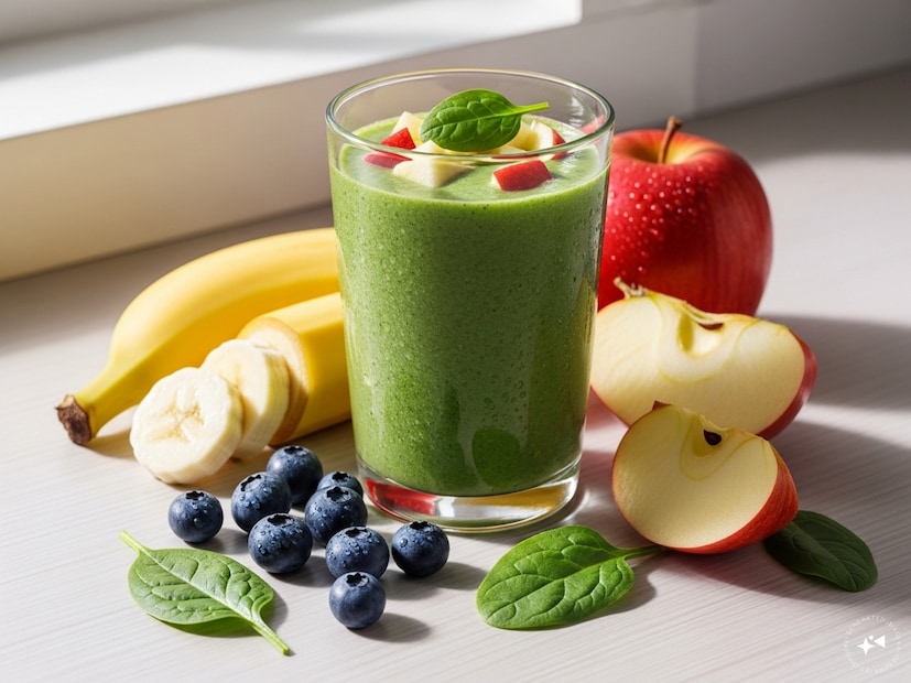 ১. মর্নিং স্মুদি (Morning Smoothie)দিনের শুরু করুন এক গ্লাস স্বাস্থ্যকর স্মুদির সঙ্গে। কলা, আপেল বা বেরি ফলের সঙ্গে এক মুঠো বেবি পালং শাক ব্লেন্ড করে নিন। ফলের মিষ্টি স্বাদ পালংয়ের হালকা মাটির গন্ধকে ভারসাম্য দেয়, আর এই স্মুদি শরীরের শক্তি বাড়িয়ে মেটাবলিজম দ্রুত করে।