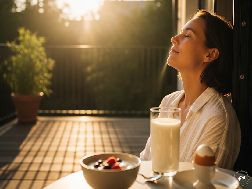 কী ভাবে স্বাভাবিক ভাবে ভিটামিন–ডি বাড়াবেন? বিশেষজ্ঞদের পরামর্শ— • ঘুম থেকে ওঠার কিছুক্ষণ পর অন্তত ১০–১৫ মিনিট বাইরে রোদে দাঁড়ানো • সকালে না হলে মধ্যাহ্নের রোদে কিছুক্ষণ থাকা • খাদ্যতালিকায় ফর্টিফায়েড দুধ–দই, ডিম, ফ্যাটি ফিশ রাখা • প্রয়োজনে চিকিৎসকের পরামর্শে সাপ্লিমেন্ট • নির্দিষ্ট ঘুম–জাগার রুটিন বজায় রাখা