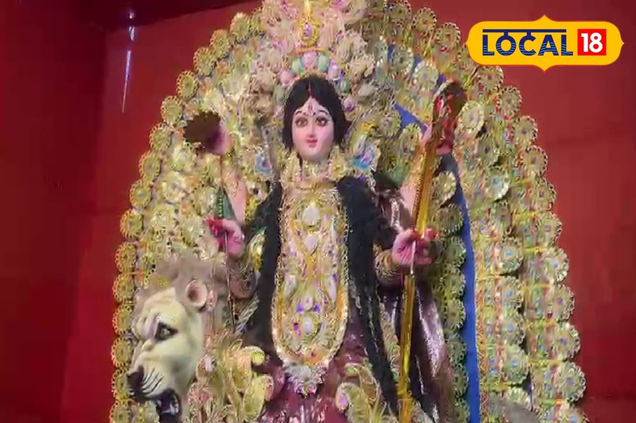 নিরাপত্তারক্ষী চলে যেতেই জগদ্ধাত্রী প্রতিমার সোনার গয়না নিয়ে চম্পট চোরেদের