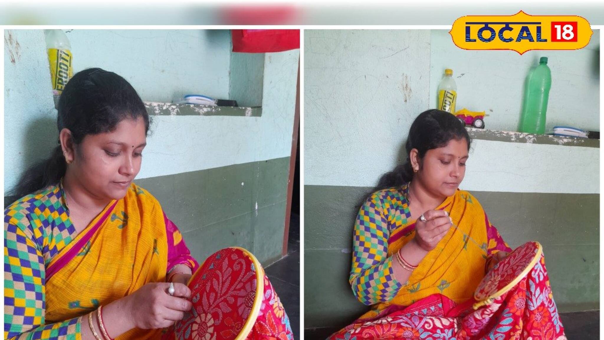 নিজের হাতে গড়া সাফল্যের গল্প লণ্ডনে পৌঁছে দিলেন বর্ধমানের গৃহবধূ! শেখালেন কাঁথাস্টিচ