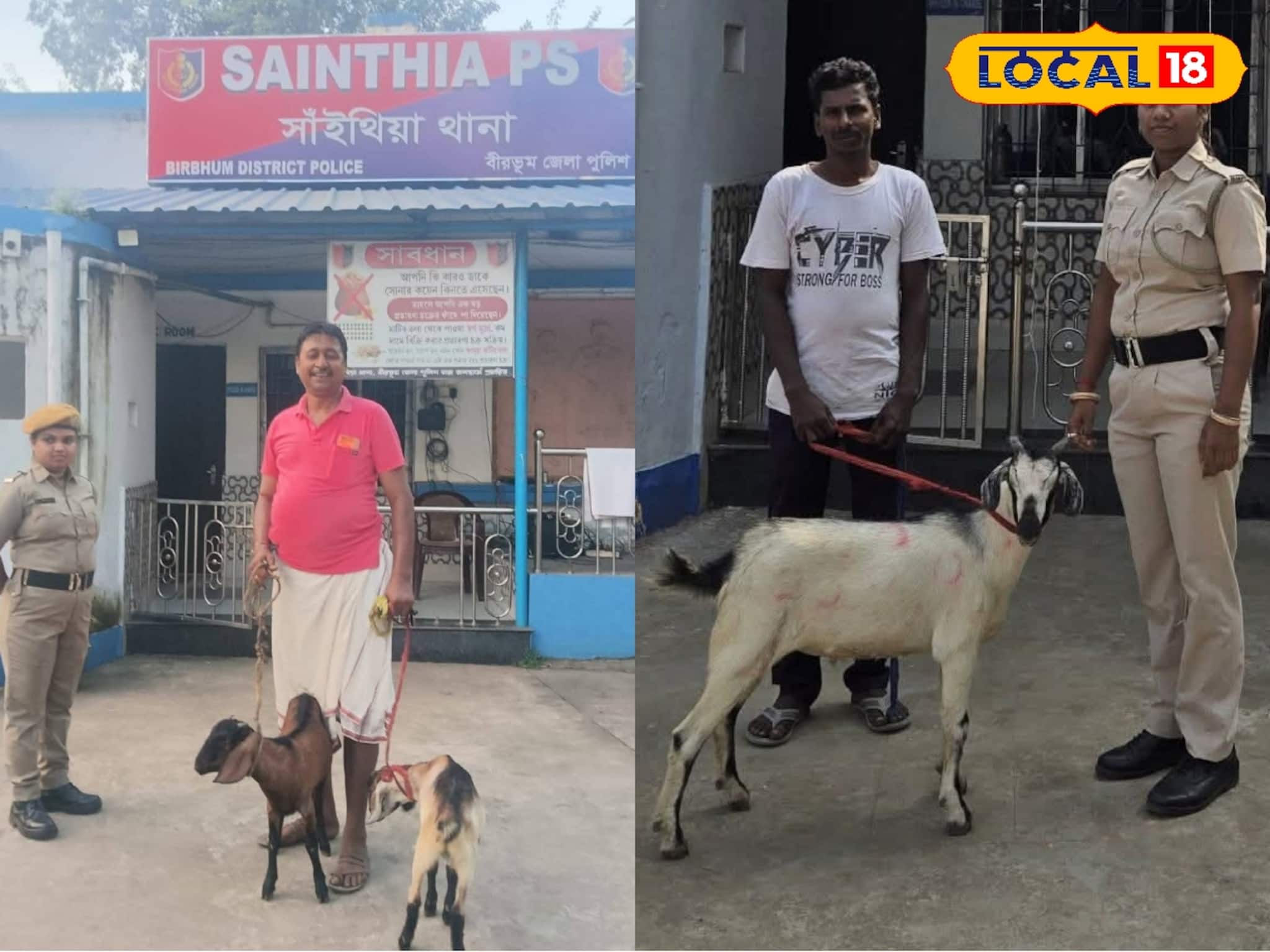 Birbhum Police : ওসি নিজেই 'মাঠে' নেমে উদ্ধার করলেন ছাগল! চুরি যাওয়া পোষ্য খুঁজে দিল পুলিশ, বীরভূমে নয়া দৃষ্টান্ত