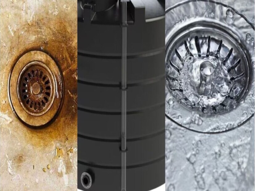 ট্যাঙ্ক পরিষ্কারের পালা: পুরো জলের ট্যাঙ্কটি খালি করে উপরোক্ত মিশ্রণটি ট্যাঙ্কে ঢেলে দিন। এরপর, মিশ্রণটি ৫ মিনিটের জন্য ভাল ভাবে মিশিয়ে নিন, তারপর ঘরের সমস্ত কল খুলুন। ট্যাঙ্কের এই মিশ্রণটি সমস্ত কলে ছড়িয়ে পড়লে, সমস্ত ট্যাপগুলি বন্ধ করে রেখে দিন।