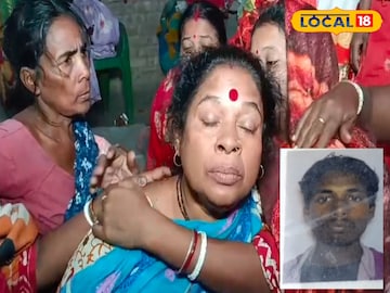 কান্নায় ভেঙে পড়েছে পরিবারের সদস্যরা (ইনসেটে মৃত ব্যক্তি)