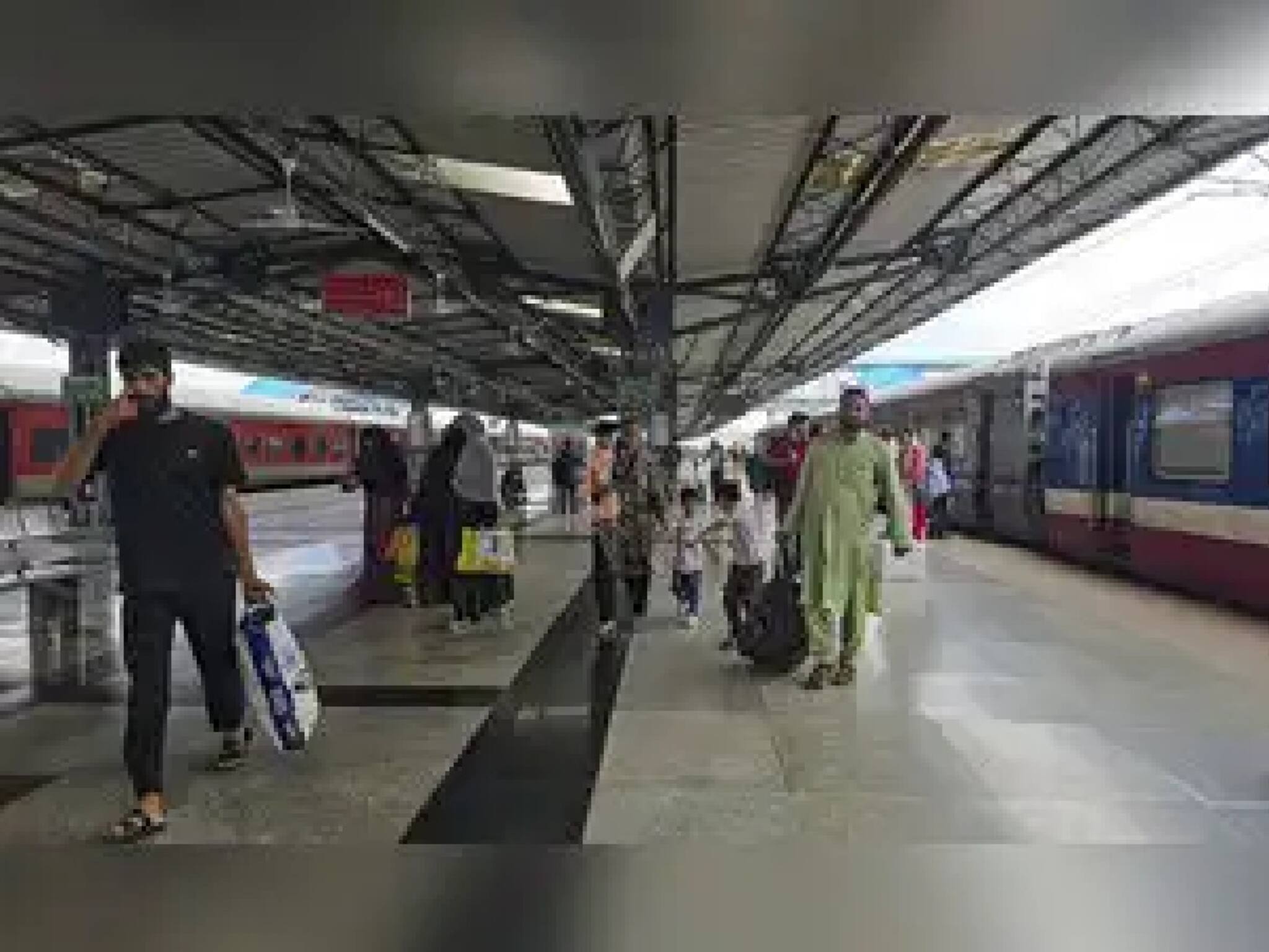 চলন্ত ট্রেনে ওঠার সময় পিছলে পড়ে যাচ্ছিলেন মহিলা, মুহূর্তের সতর্কতায় বাঁচালেন RPF কর্মী! দেখুন ভিডিও