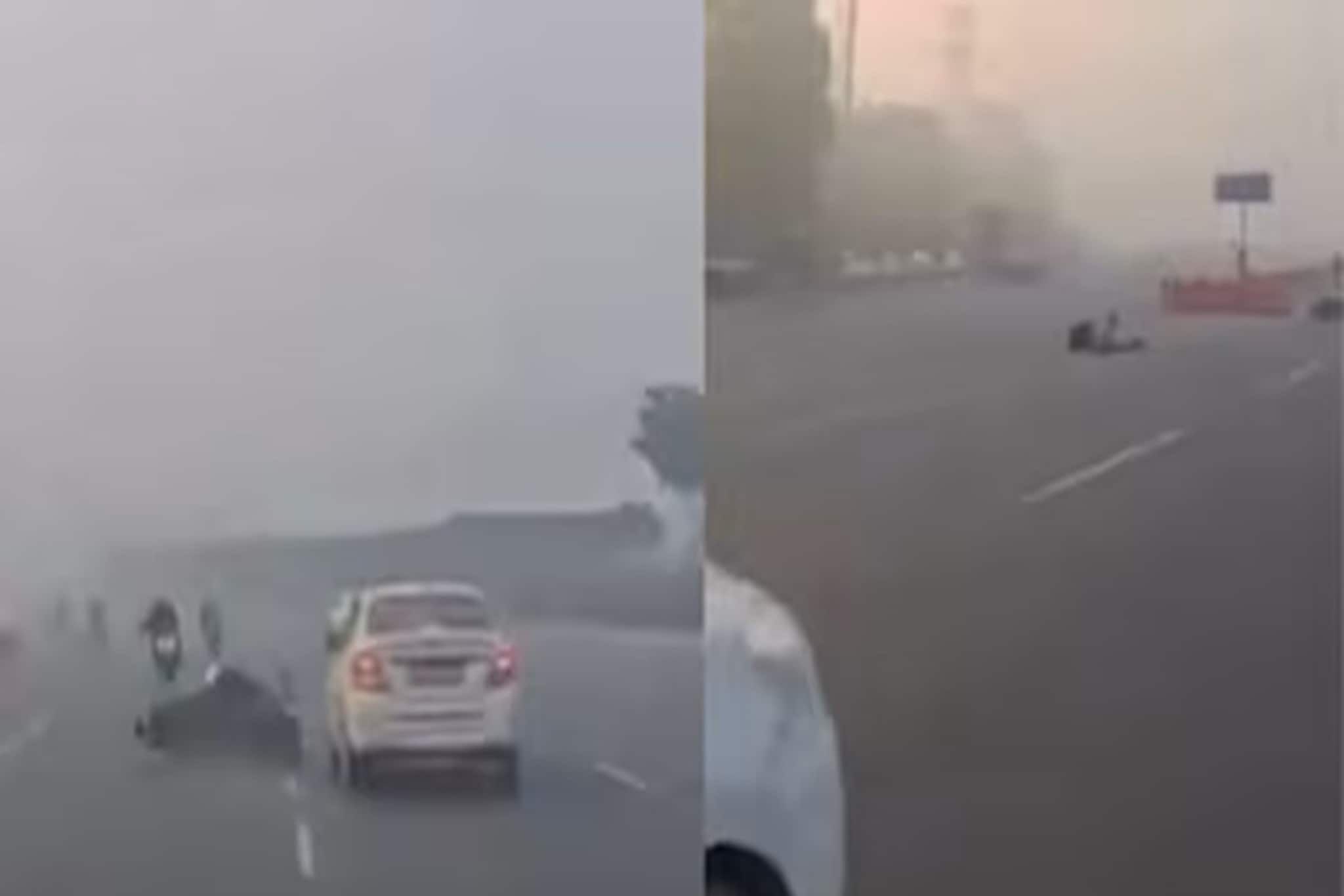 দিল্লি–গুরুগ্রামে হাইওয়েতে কুয়াশার কারণে মারাত্মক দুর্ঘটনা! দিল্লি–গুরুগ্রামে হাইওয়েতে কুয়াশার কারণে মারাত্মক দুর্ঘটনা!