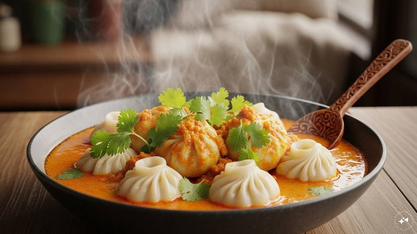 মিশ্রণ: একটি পাত্রে ভাপানো মুরগির মোমো রাখুন এবং তার উপর গরম ঝোল ঢেলে দিন। ধনে পাতা দিয়ে সাজিয়ে নিন। উপভোগ করুন! প্রসঙ্গত, পুতিনকে যে ঝোল মোমো পরিবেশন করা হয়েছে, তা অবশ্য ভেজ ছিল, চিকেন নয়