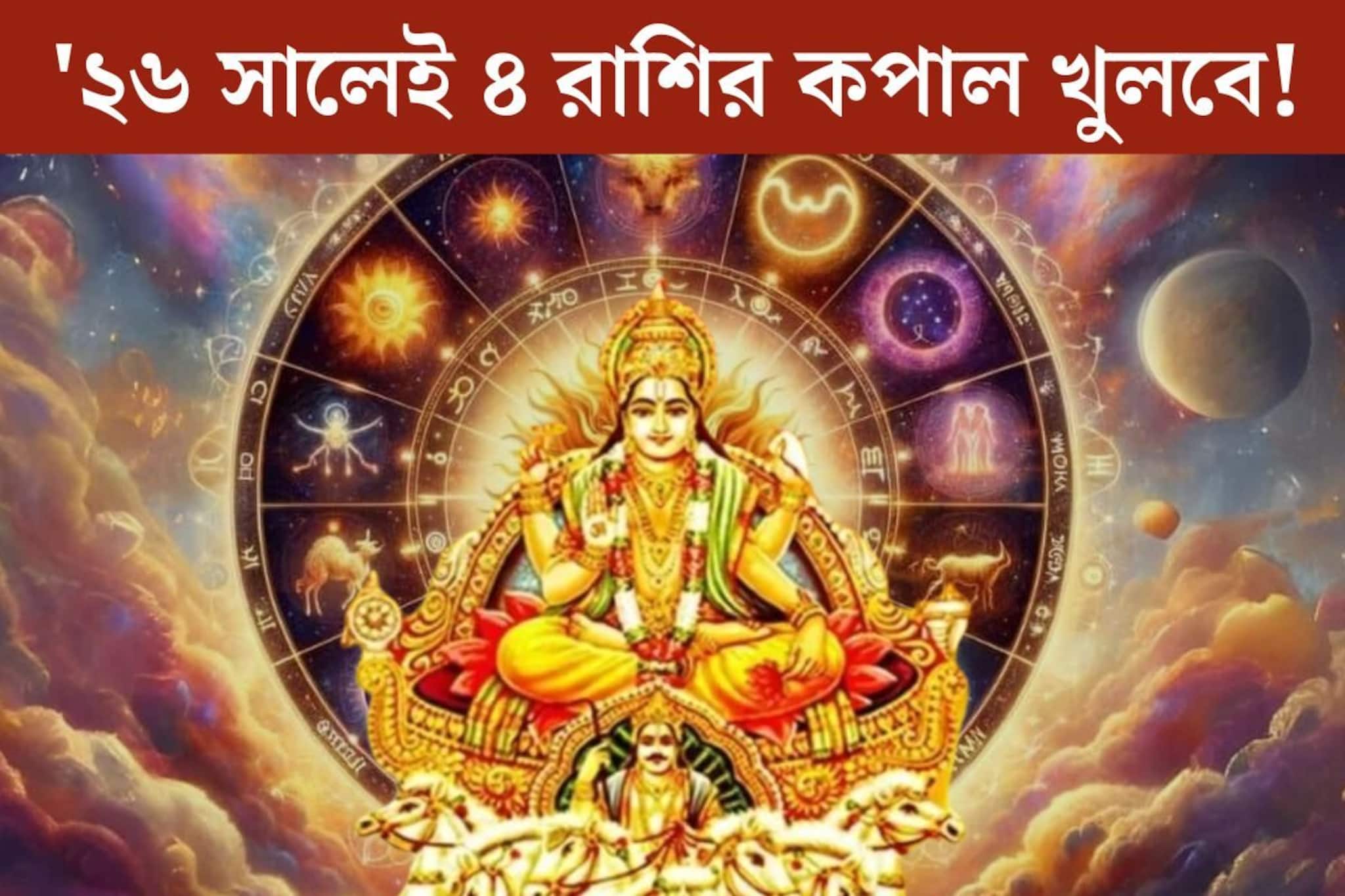 নিজের নক্ষত্র গোচর করবে সূর্য, '২৬ সালেই ধামাকা ৪ রাশির কপালে!জানুয়ারি থেকেই টাকার বৃষ্টি নিজের নক্ষত্র গোচর করবে সূর্য, '২৬ সালেই ধামাকা ৪ রাশির কপালে!জানুয়ারি থেকেই টাকার বৃষ্টি