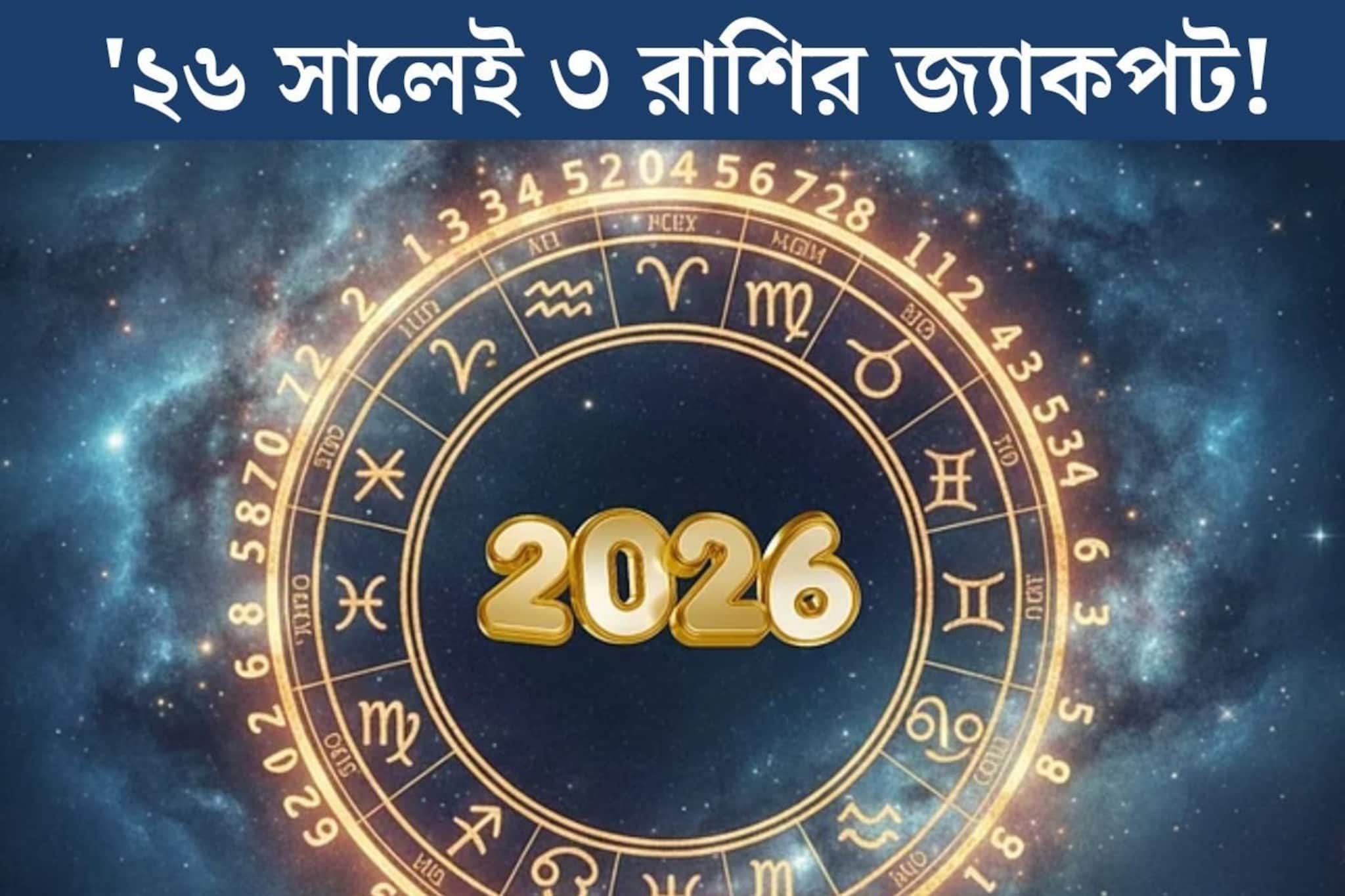 মহাদুর্লভ যোগ! '২৬ সালের শুরুতেই একাধিক রাজযোগ, ৩ রাশির জ্যাকপট, নতুন বছরেই সাফল্যে হাতে মহাদুর্লভ যোগ! '২৬ সালের শুরুতেই একাধিক রাজযোগ, ৩ রাশির জ্যাকপট, নতুন বছরেই সাফল্যে হাতে