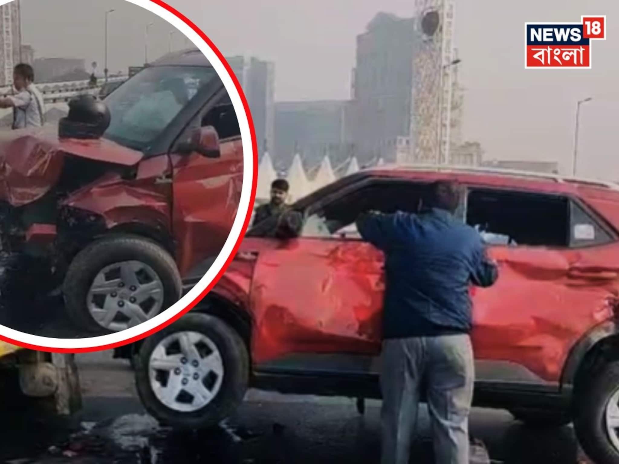 Maa Flyover Accident: ফের ভয়াবহ দুর্ঘটনা মা উড়ালপুলে, বেপরোয়া গতির গাড়ি ধাক্কা মারে বাইকে, তার পর ডিভাইডারে ধাক্কা, গুরুতর জখম ৩