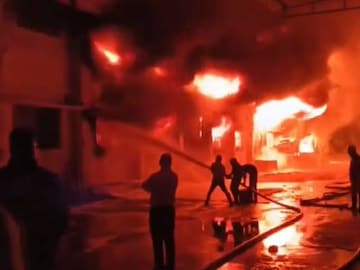 Massive Fire in Dadra Industrial Area Massive Fire in Dadra Industrial Area