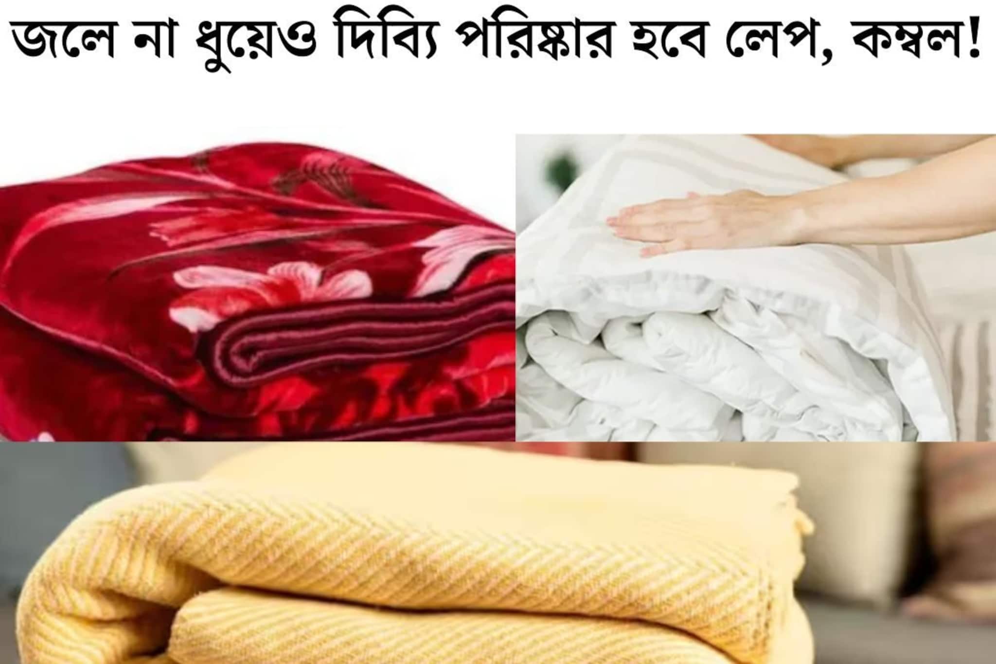 এক ফোঁটাও জল লাগবে না, রোদেও দিতে হবে না! ৩ উপায়ে ঝঞ্ঝাট ছাড়াই দিব্যি পরিষ্কার হবে মোটা এক ফোঁটাও জল লাগবে না, রোদেও দিতে হবে না! ৩ উপায়ে ঝঞ্ঝাট ছাড়াই দিব্যি পরিষ্কার হবে মোটা