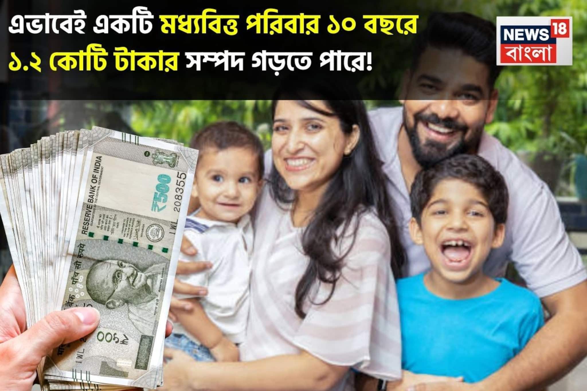 এভাবেই একটি মধ্যবিত্ত পরিবার ১০ বছরে ১.২ কোটি টাকার সম্পদ গড়তে পারে এভাবেই একটি মধ্যবিত্ত পরিবার ১০ বছরে ১.২ কোটি টাকার সম্পদ গড়তে পারে