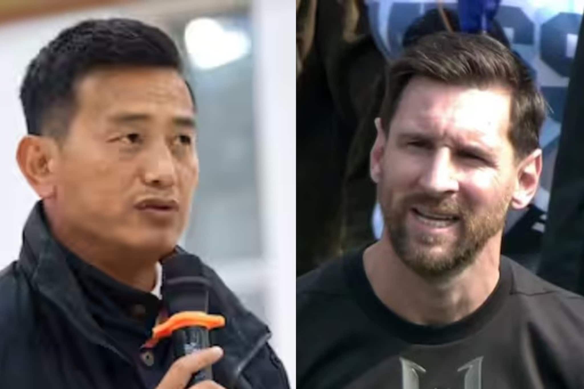 মেসি আর কখনও ভারতে আসলে কী হবে? ভারতীয় ফুটবল আইকন বাইচুং ভুটিয়া কী বলছেন মেসি আর কখনও ভারতে আসলে কী হবে? ভারতীয় ফুটবল আইকন বাইচুং ভুটিয়া কী বলছেন