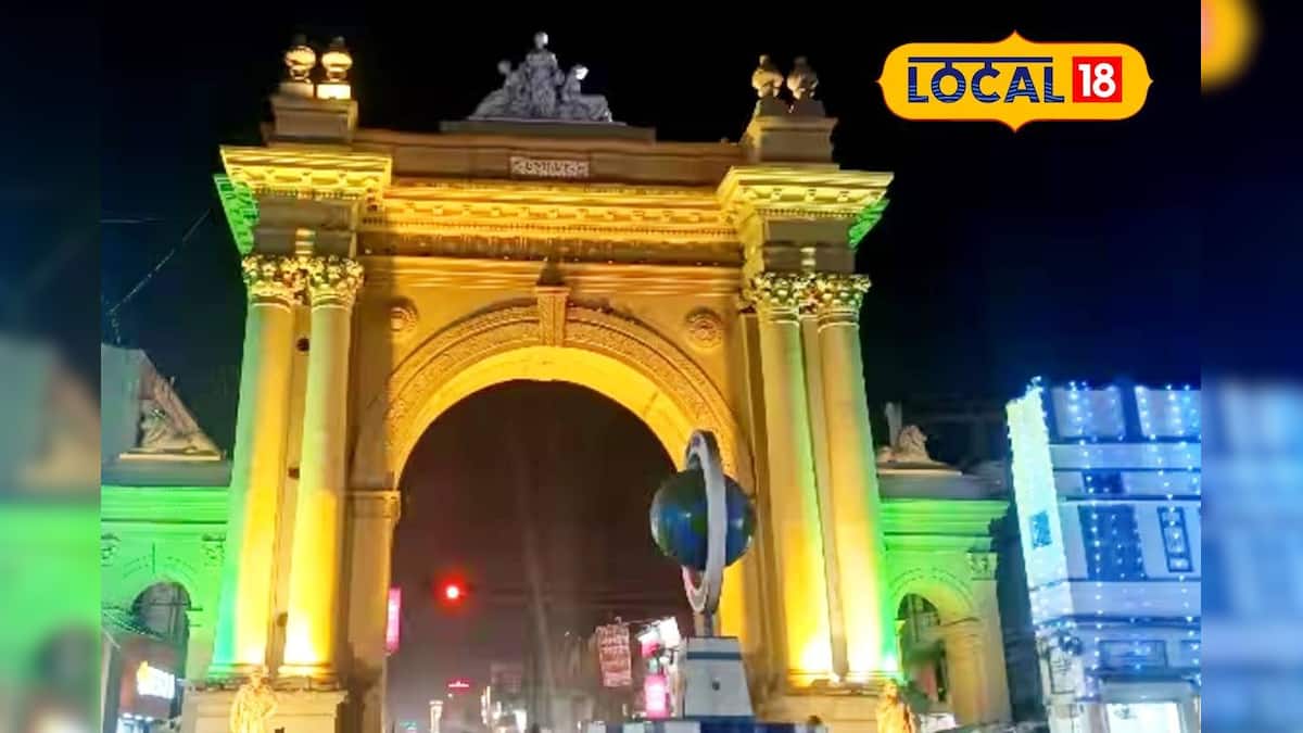 Bardhaman Curzon Gate: অন্ধকার ঘুচিয়ে আলোয় ভাসছে বর্ধমানের ঐতিহ্য ...
