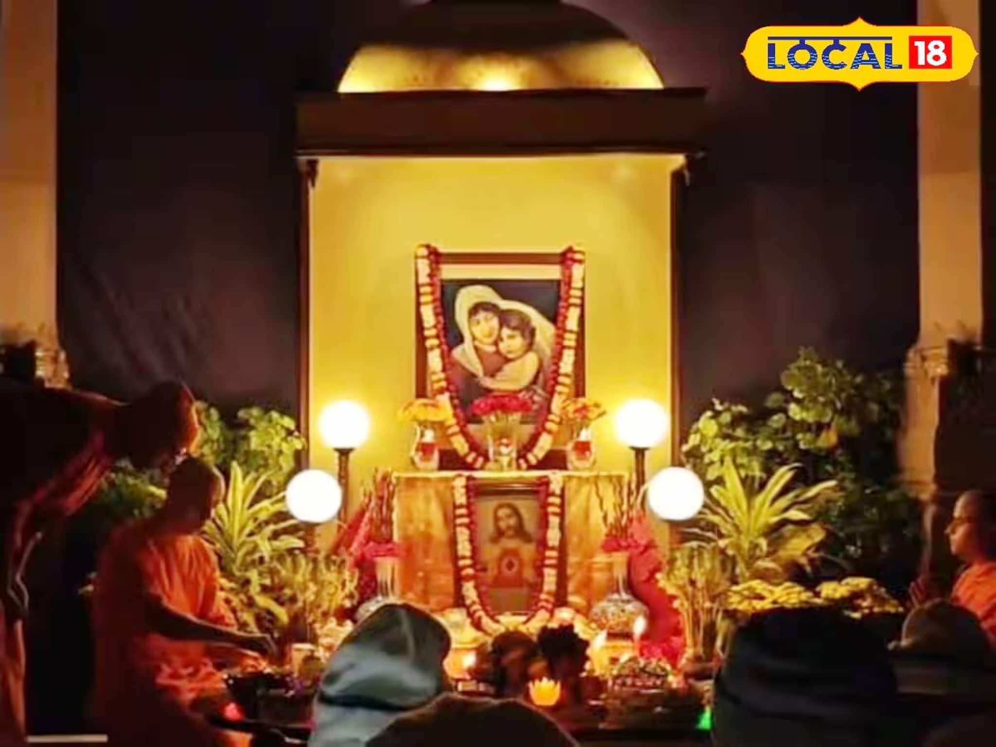 আলো-ফুলের সাজে বেলুড় মঠে যিশু আরাধনা! ক্যারল-বাইবেল পাঠে জমজমাট বড়দিনের উৎসব