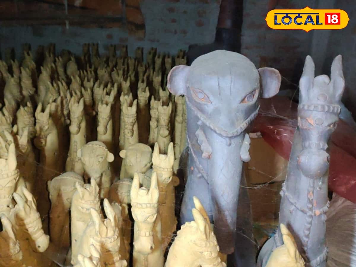 মাটির ঘোড়া ও হাতি