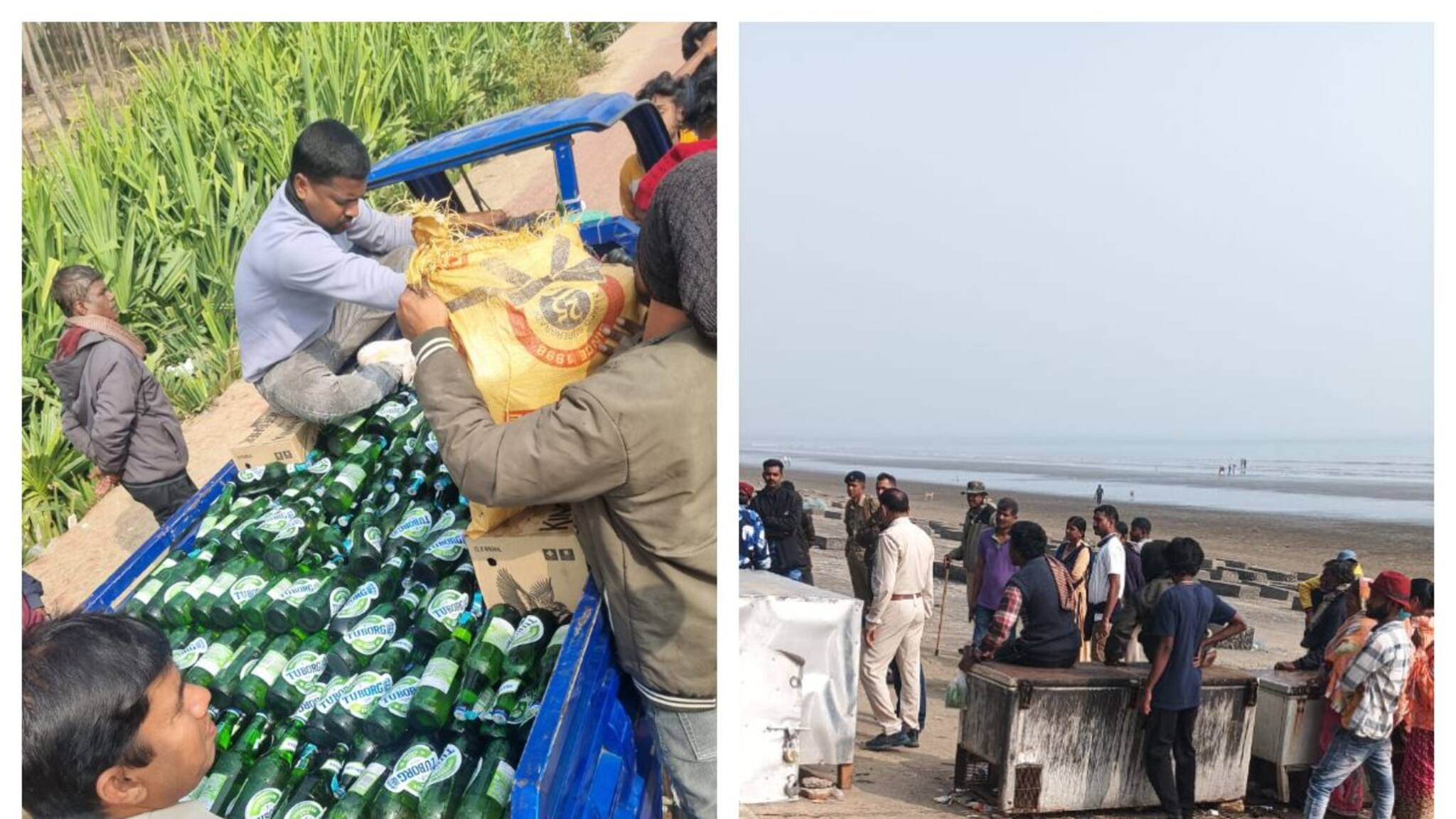 উদয়পুর বিচে হঠাৎ হানা দিল দিঘা থানার পুলিশ! ভেস্তে গেল বড় কারবার, ধৃত ২