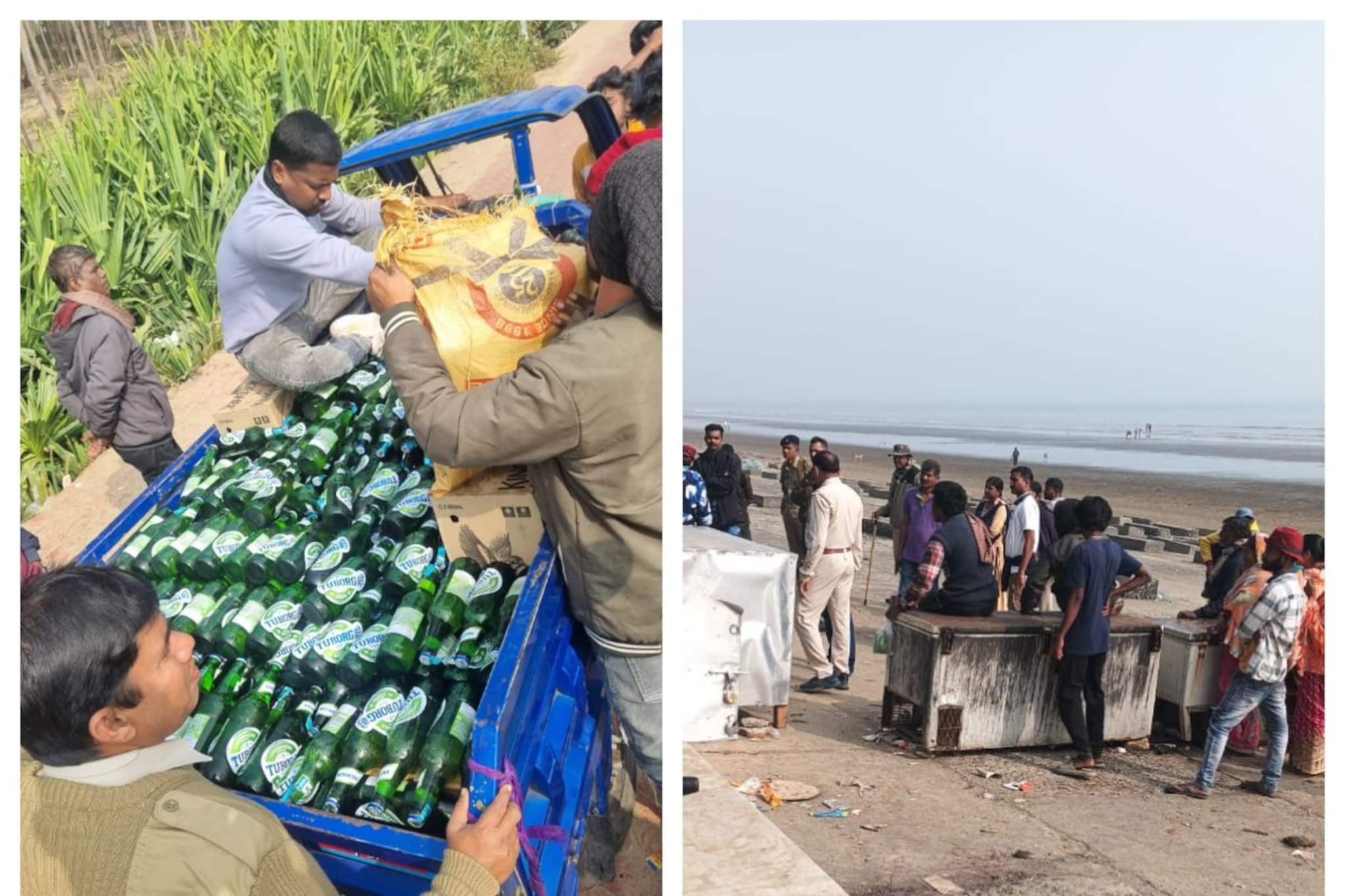 উদয়পুর বিচে হঠাৎ হানা দিল দিঘা থানার পুলিশ! ভেস্তে গেল বড় কারবার, ধৃত ২