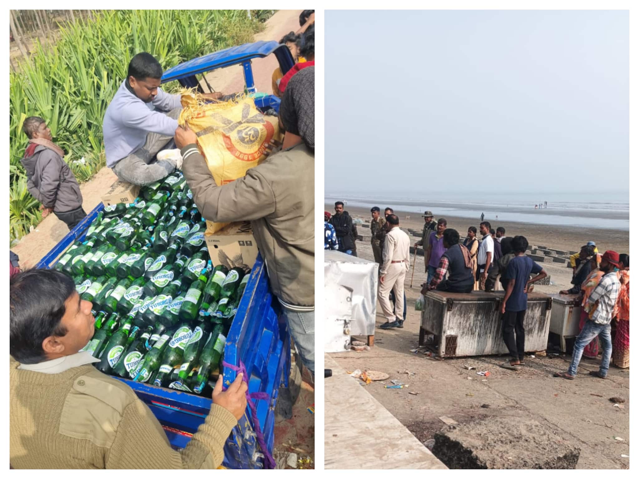 উদয়পুর বিচে হঠাৎ হানা দিল দিঘা থানার পুলিশ! ভেস্তে গেল বড় কারবার, ধৃত ২
