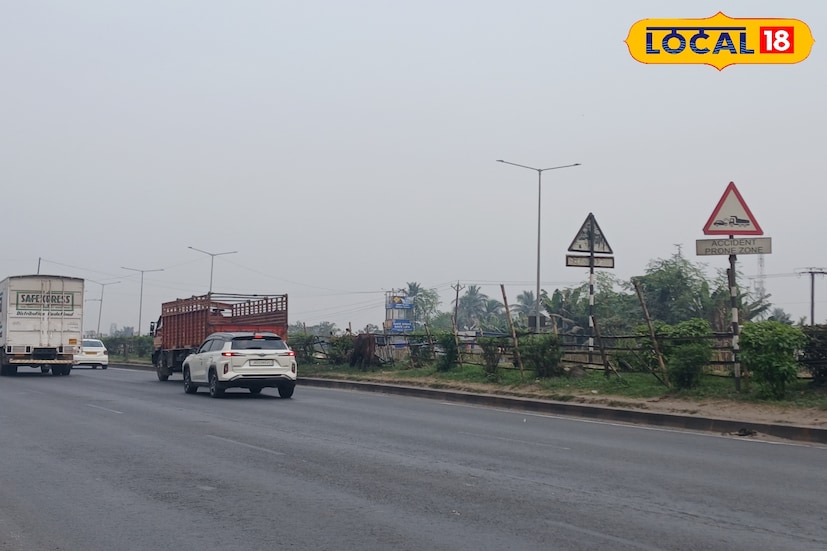 হাওড়া ১৬ নং জাতীয় সড়ক একটি ব্যস্ত সড়ক। দিন-রাত ব্যস্ততা লেগে থাকে এই সড়কে। ক্রমশ যানবাহনের চাপ বাড়ছে। সেই সঙ্গে বাড়ছে চালক ও যাত্রীর জীবন ঝুঁকি। জাতীয় সড়কের ক্ষতিগ্রস্ত ব্যারিকেড দুর্ঘটনার আশঙ্কা বাড়ার অন্যতম কারণ। (ছবি ও তথ্য: রাকেশ মাইতি)