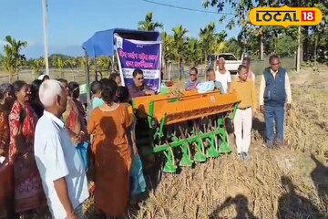 কৃষকদের খরচ কমে অর্ধেক, জমিতে চাষ না দিয়েই সরষে রোপন! সব মেশিনের কামাল