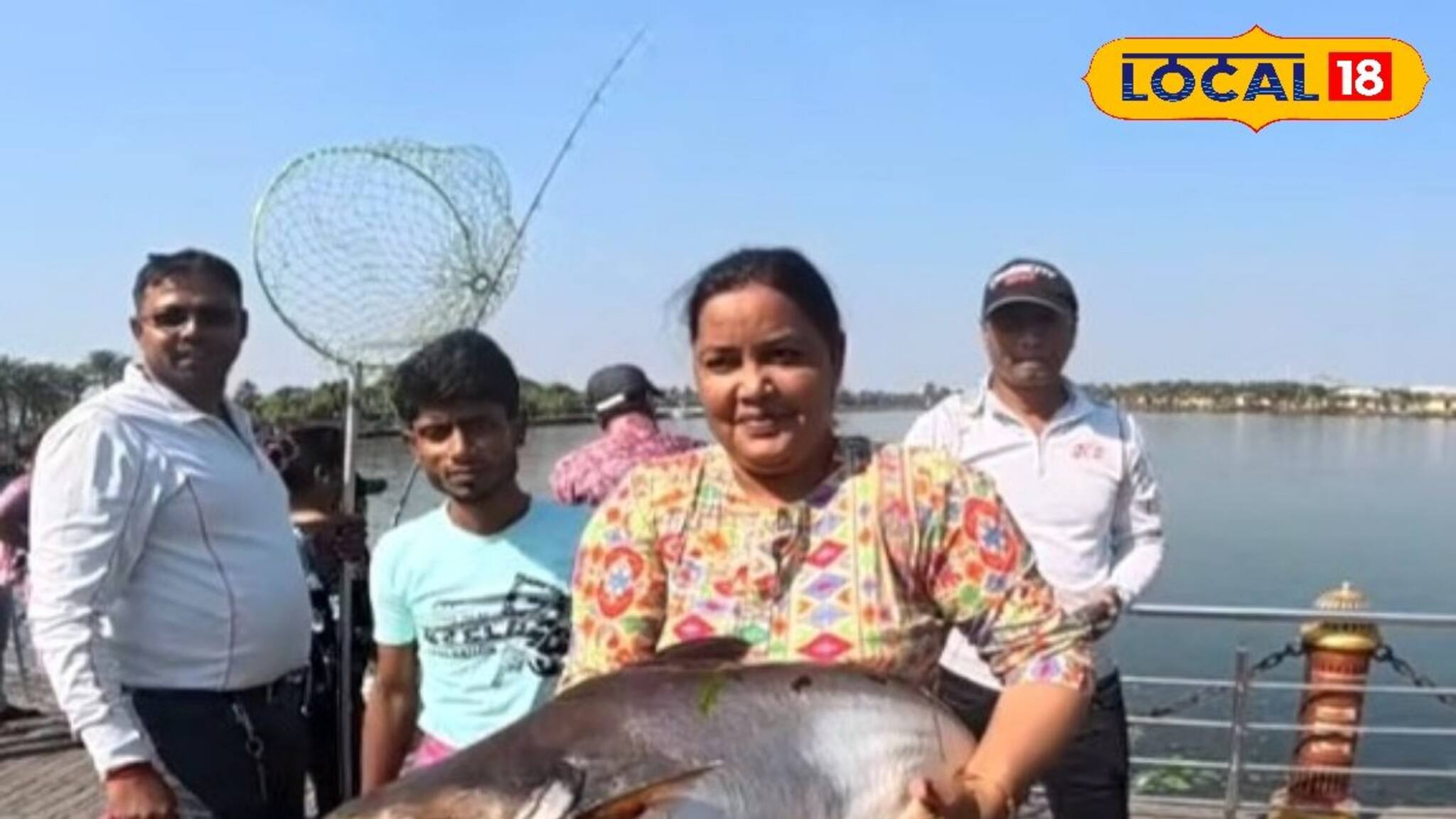 নিউটাউন ইকো পার্কে বং লেডি অ্যাংলার্স ফিশিং কম্পিটিশন, হুইলে উঠল এত বড় মাছ!