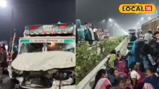 মায়াপুর থেকে ফেরার পথে ভয়াবহ পথ দুর্ঘটনা