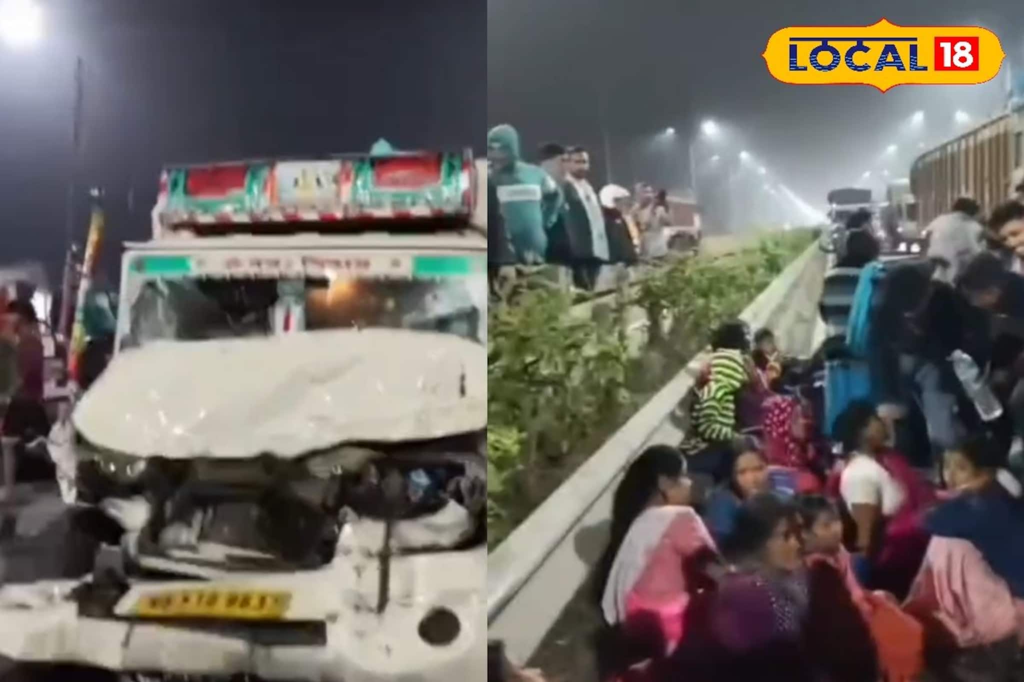 ট্রাকের পিছনে সরাসরি ধাক্কা পিকআপ ভ্যানের, মায়াপুর থেকে ফেরার পথে ভয়াবহ সড়ক দুর্ঘটনা