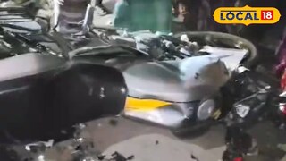 দুর্ঘটনায় ক্ষতিগ্রস্ত বাইক