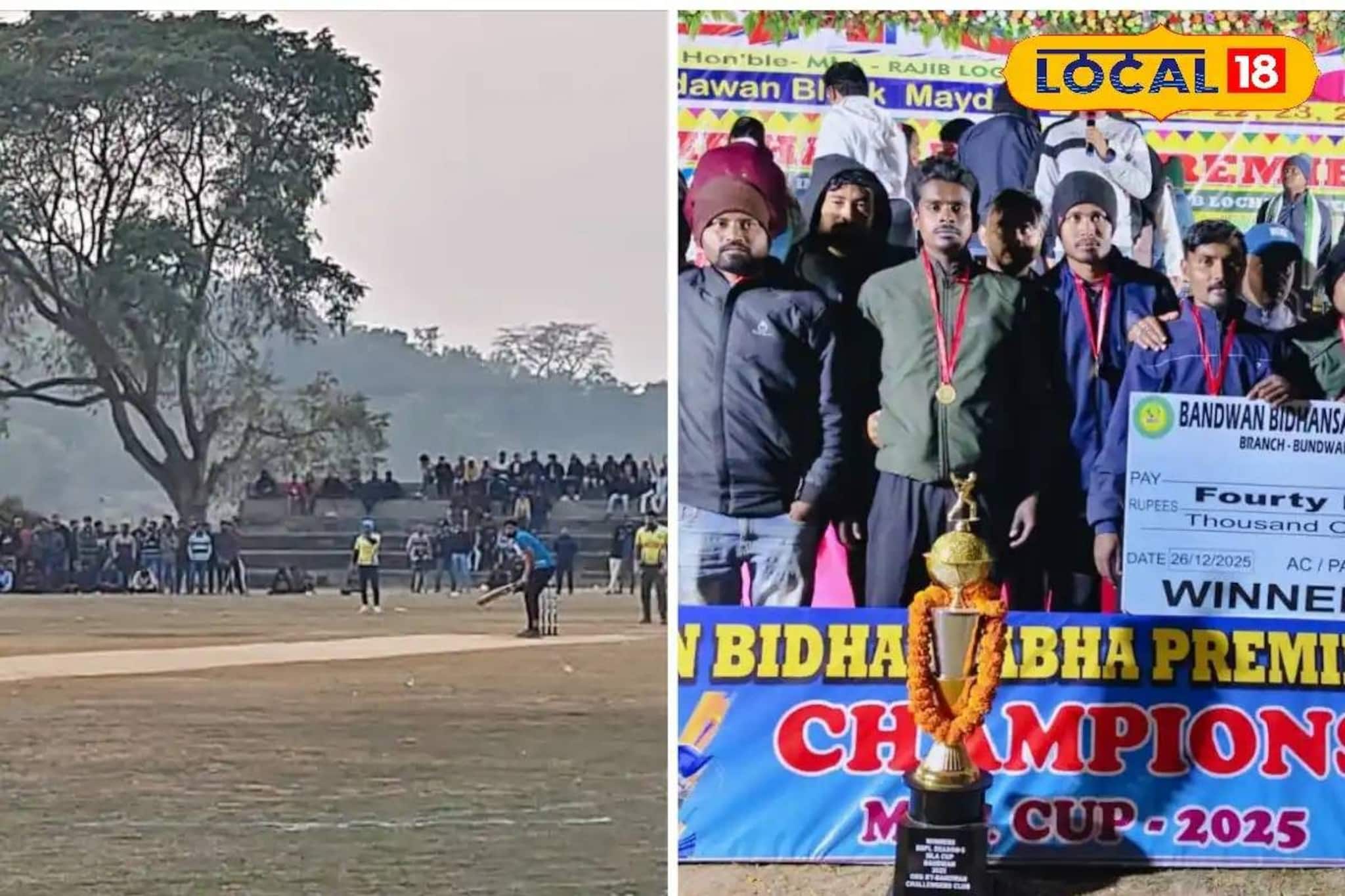 আইপিএলের ধাঁচে বান্দোয়ানে জমাটি ক্রিকেট টুর্নামেন্ট! উঠতি ক্রিকেটারদের জন্য দারুণ মঞ্চ