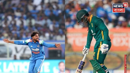 কুলদীপের চার উইকেট, শতরান ডি ককের৷ কুলদীপের চার উইকেট, শতরান ডি ককের৷