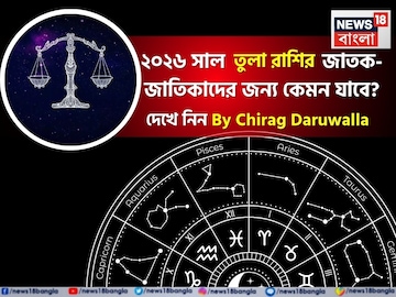 রাশিফল তুলা, ২০২৬: দেখে নিন এই রাশির জাতক-জাতিকাদের কেমন যাবে ২০২৬ সাল রাশিফল তুলা, ২০২৬: দেখে নিন এই রাশির জাতক-জাতিকাদের কেমন যাবে ২০২৬ সাল