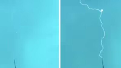 বুর্জ খলিফার উপরে বজ্রপাত