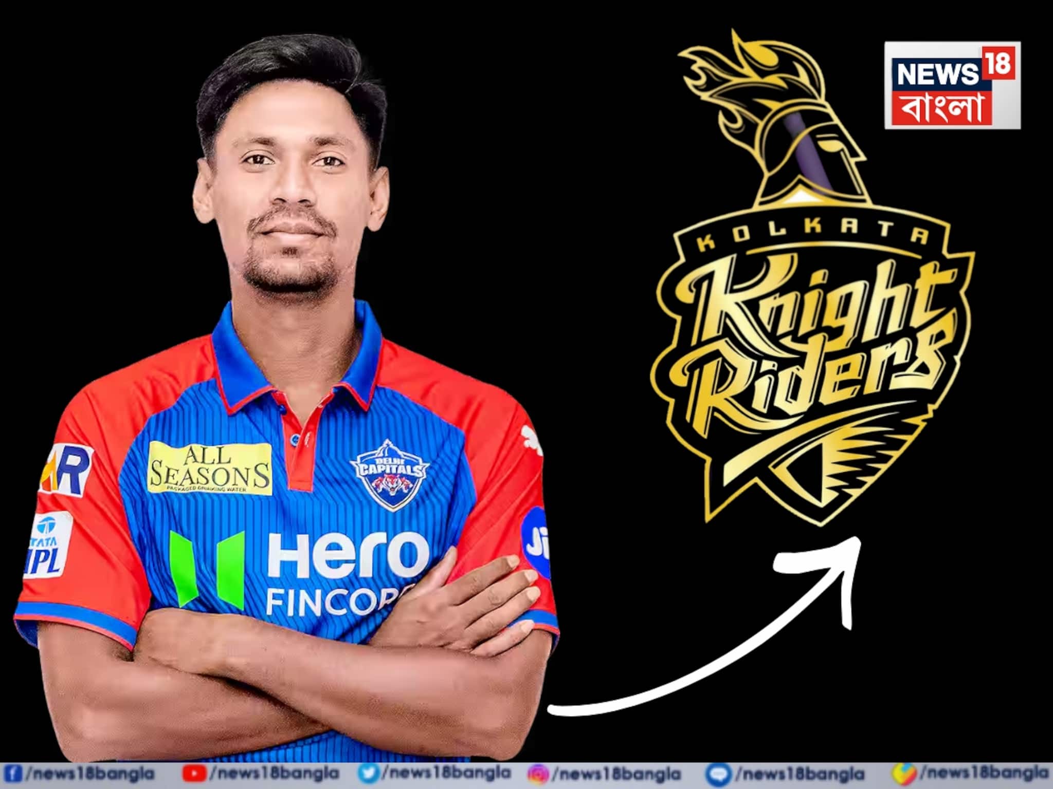 KKR News: কেকেআরের বাংলাদেশের তারকা পেসার, এবার নাইটদের যোদ্ধা মুস্তাফিজুর রহমান KKR News: কেকেআরের বাংলাদেশের তারকা পেসার, এবার নাইটদের যোদ্ধা মুস্তাফিজুর রহমান