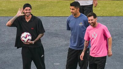Messi, Suárez, De Paul Arrive in Jamnagar; Anant Ambani Hosts at Vantara
