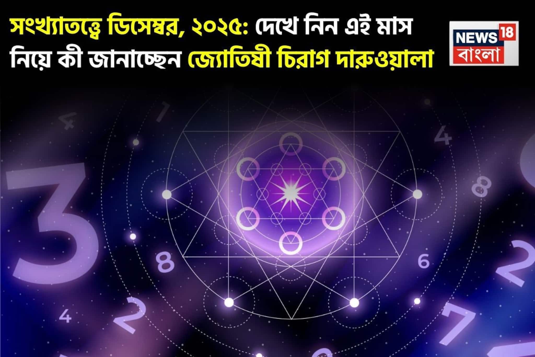 সংখ্যাতত্ত্বে ডিসেম্বর, ২০২৫: দেখে নিন এই মাস কেমন যাবে আপনার? জানাচ্ছেন জ্যোতিষী চিরাগ সংখ্যাতত্ত্বে ডিসেম্বর, ২০২৫: দেখে নিন এই মাস কেমন যাবে আপনার? জানাচ্ছেন জ্যোতিষী চিরাগ
