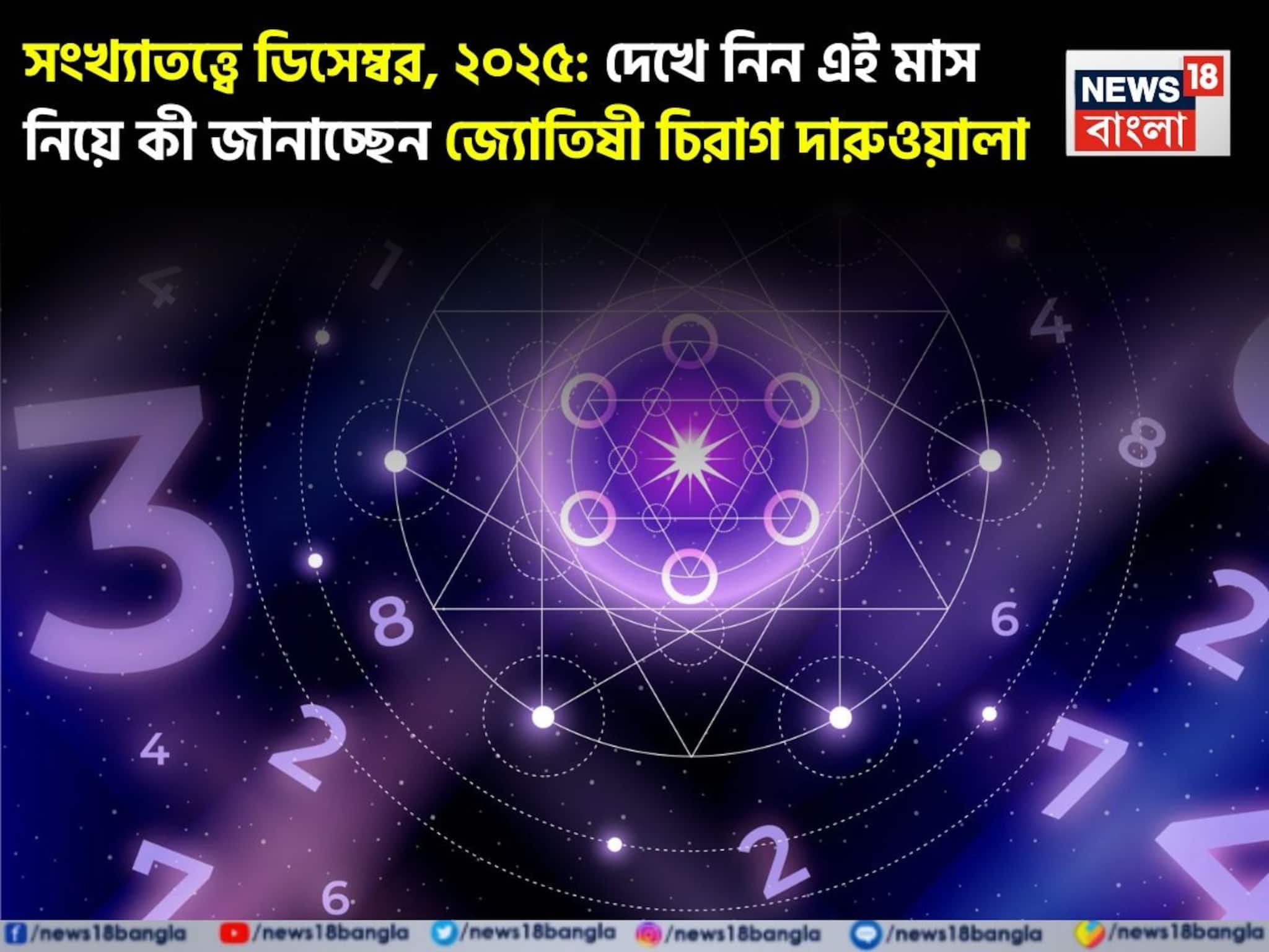 সংখ্যাতত্ত্বে ডিসেম্বর, ২০২৫: দেখে নিন এই মাস কেমন যাবে আপনার? জানাচ্ছেন জ্যোতিষী চিরাগ