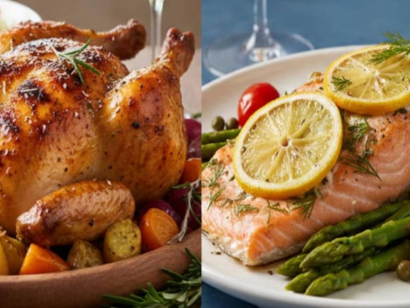 মুরগির মাংস প্রোটিনে সমৃদ্ধ, যা পেশী গঠন, ওজন নিয়ন্ত্রণ এবং ফিটনেসের জন্য অত্যন্ত গুরুত্বপূর্ণ। এতে ভিটামিন বি৬, বি১২, জিঙ্ক এবং আয়রনও রয়েছে, যা রোগ প্রতিরোধ ক্ষমতা এবং শক্তি বৃদ্ধিতে সাহায্য করে। প্রতিদিন মুরগির মাংস খাওয়া, কিন্তু পরিমিত পরিমাণে, শরীরকে প্রয়োজনীয় পুষ্টি সরবরাহ করে।