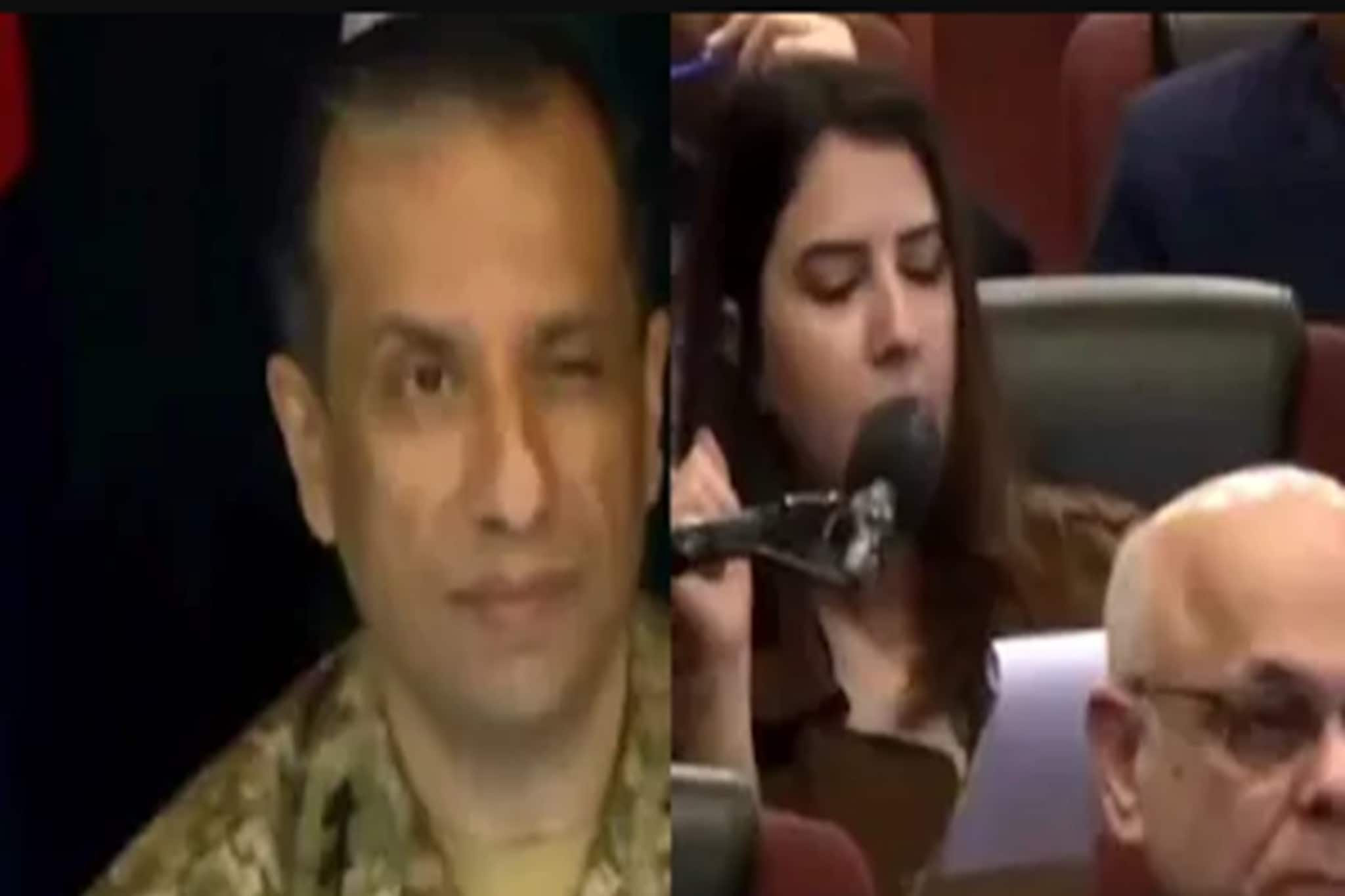 মহিলা সাংবাদিককে চোখ মারলেন পাক সেনার মুখপাত্র! শরিফ একেবারেই ভদ্র নন, কটাক্ষ সমাজমাধ্যমে