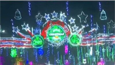 Kolkata Lights Up: Park Street Teems with Christmas Joy, City Celebrates Late Night